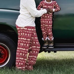 Burt's Bees Baby Mens Jammies Holiday Organic Cotton Pajamas Pants